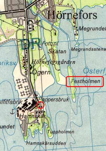 Karta Hamnskär 1971